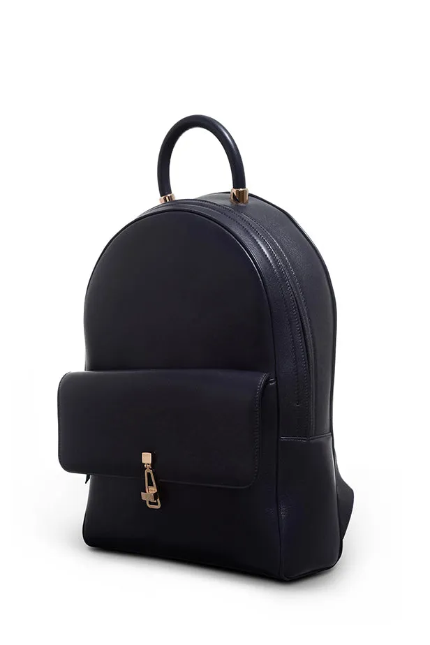 WomenMen Backpacks Gabriela Hearst Billie Backpack In Navy Nappa Leather