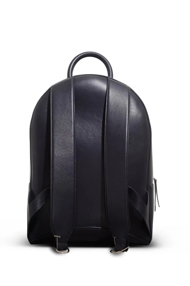 WomenMen Backpacks Gabriela Hearst Billie Backpack In Navy Nappa Leather