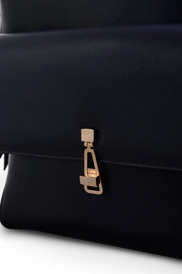 WomenMen Backpacks Gabriela Hearst Billie Backpack In Navy Nappa Leather