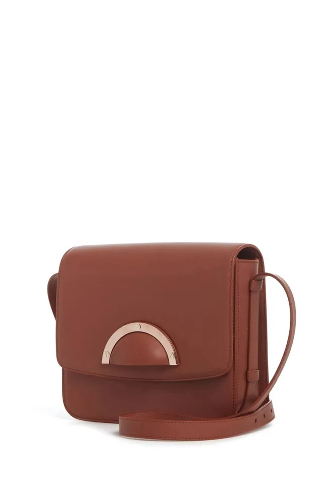 WomenMen Crossbody Bags Gabriela Hearst Bethania Crossbody Box Bag In Cognac Leather