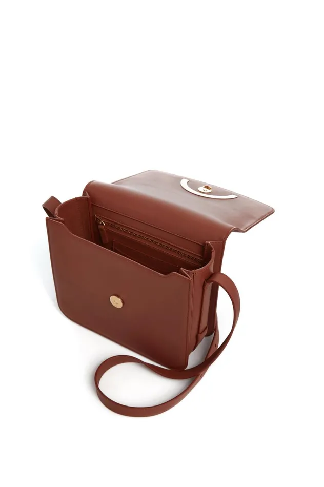 WomenMen Crossbody Bags Gabriela Hearst Bethania Crossbody Box Bag In Cognac Leather