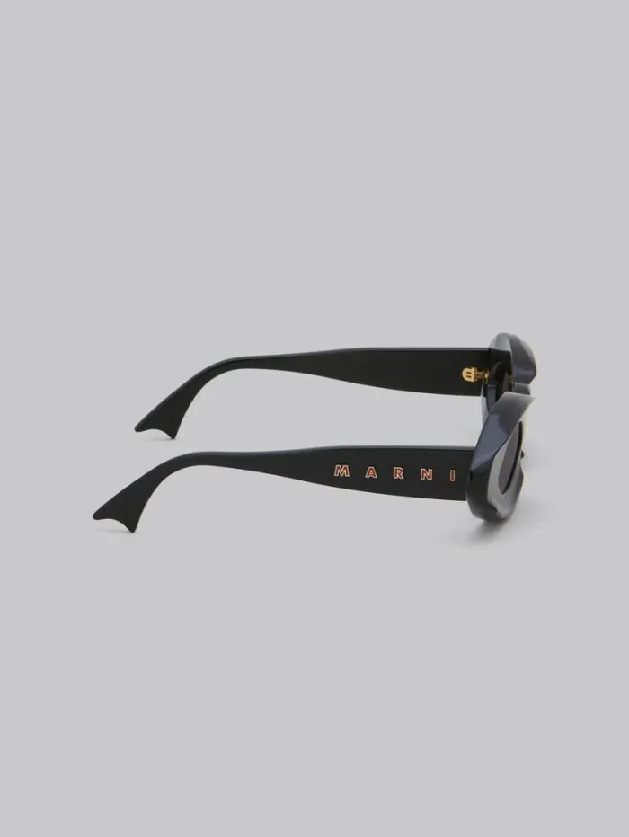 WomenMen Marni Sunglasses Black Dark Doodad Sunglasses