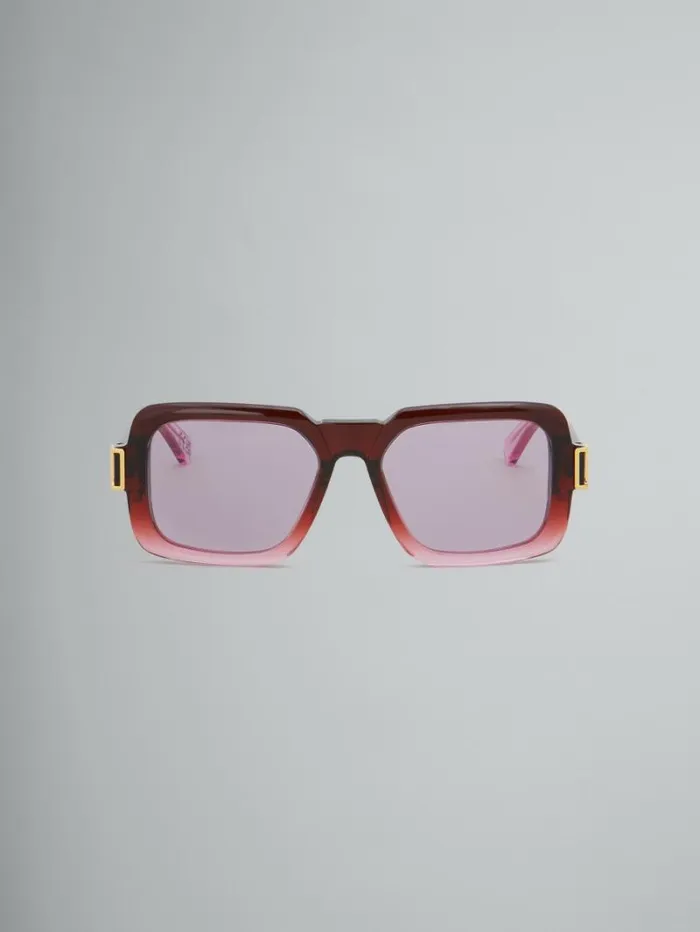 WomenMen Marni Sunglasses Burgundy Zamalek Sunglasses
