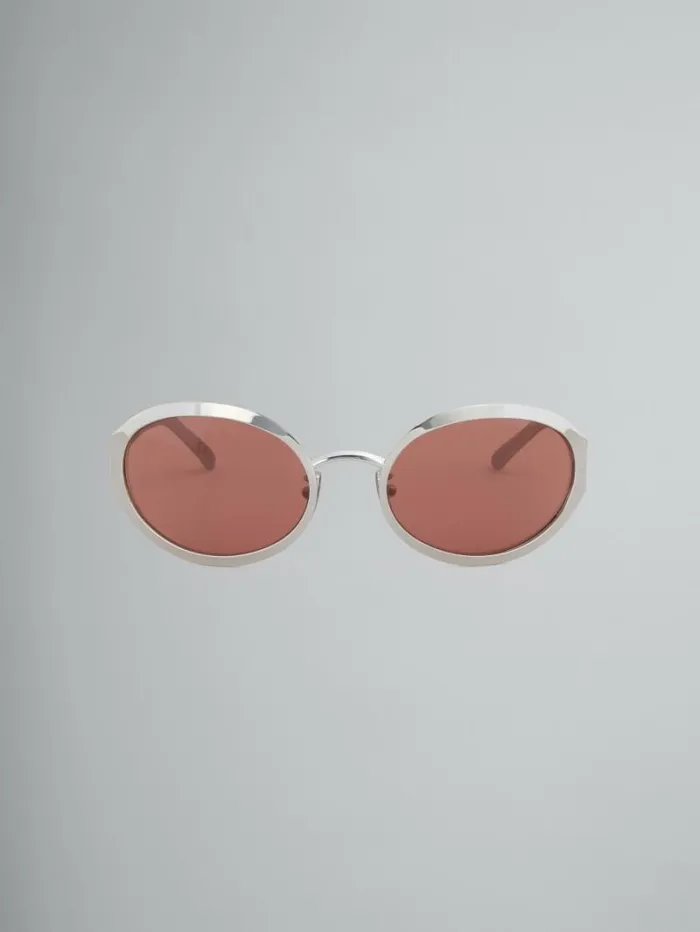 WomenMen Marni Sunglasses ToSua Silver Sunglasses