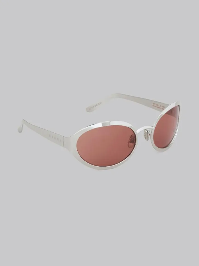 WomenMen Marni Sunglasses ToSua Silver Sunglasses