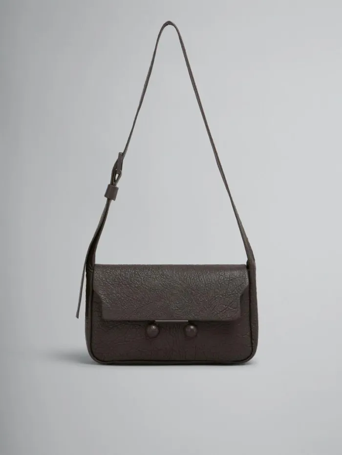 WomenMen Marni Trunkaroo Bag Brown Nappa Medium Trunkaroo Soft Bag