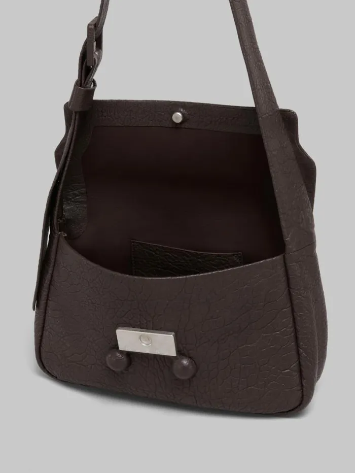 WomenMen Marni Trunkaroo Bag Brown Nappa Medium Trunkaroo Soft Bag