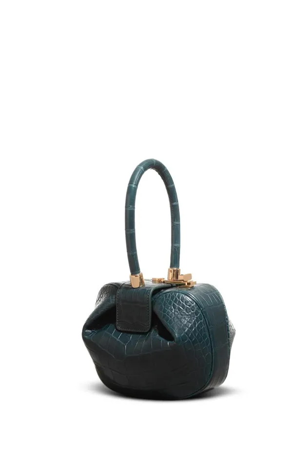 WomenMen Mini Bags Gabriela Hearst Demi Bag In Green Crocodile Leather