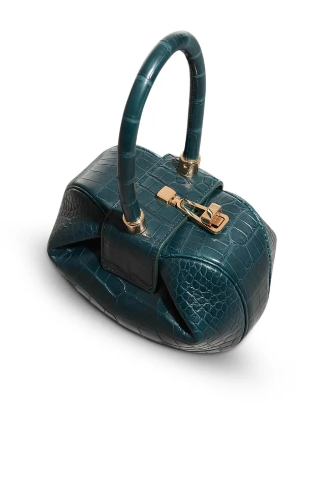 WomenMen Mini Bags Gabriela Hearst Demi Bag In Green Crocodile Leather