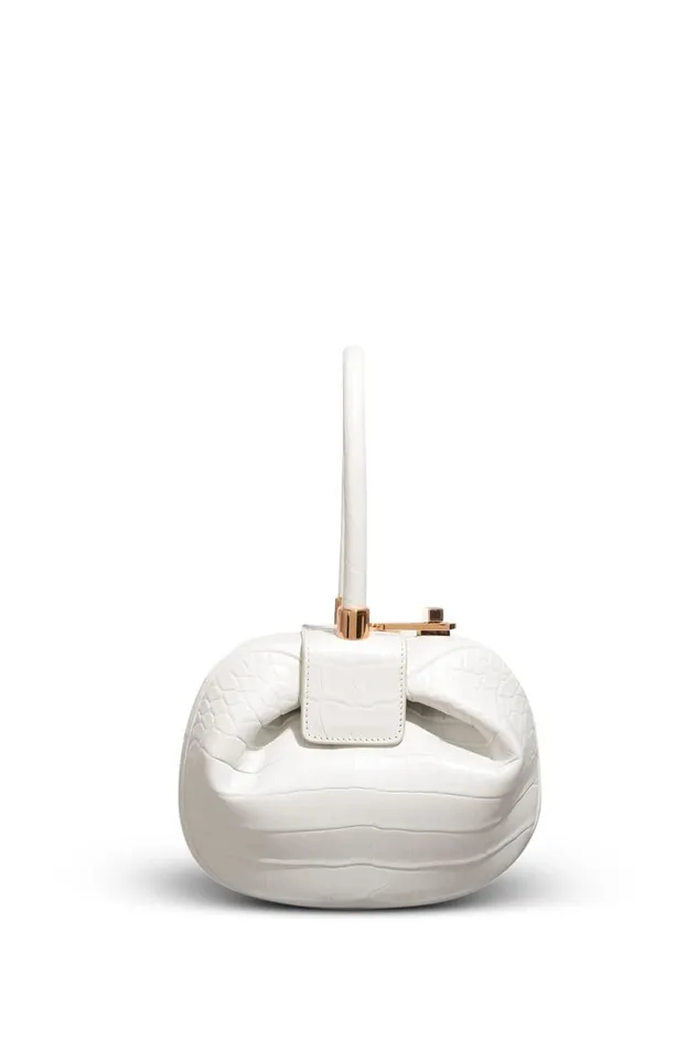 WomenMen Mini Bags Gabriela Hearst Demi Bag In Ivory Crocodile Leather