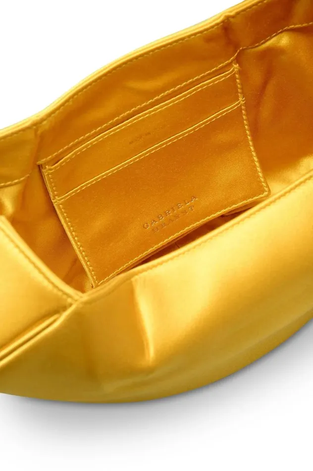 WomenMen Top Handles Gabriela Hearst Demi Bag In Amber Satin