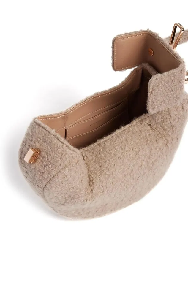 WomenMen Top Handles Gabriela Hearst Demi Bag In Camel Cashmere Boucle