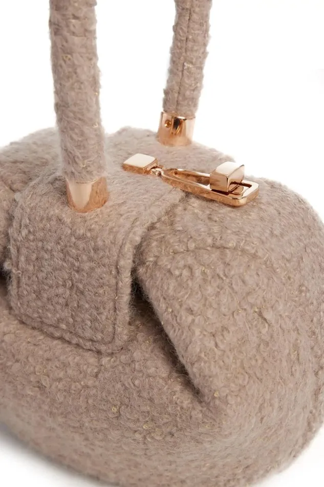 WomenMen Top Handles Gabriela Hearst Demi Bag In Camel Cashmere Boucle