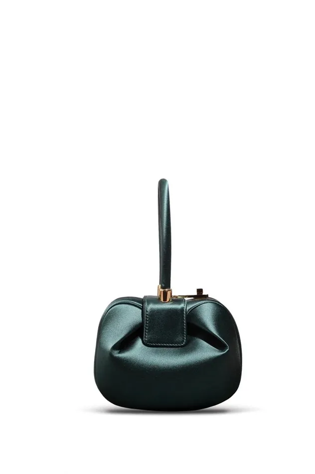 WomenMen Top Handles Gabriela Hearst Demi Bag In Emerald Satin