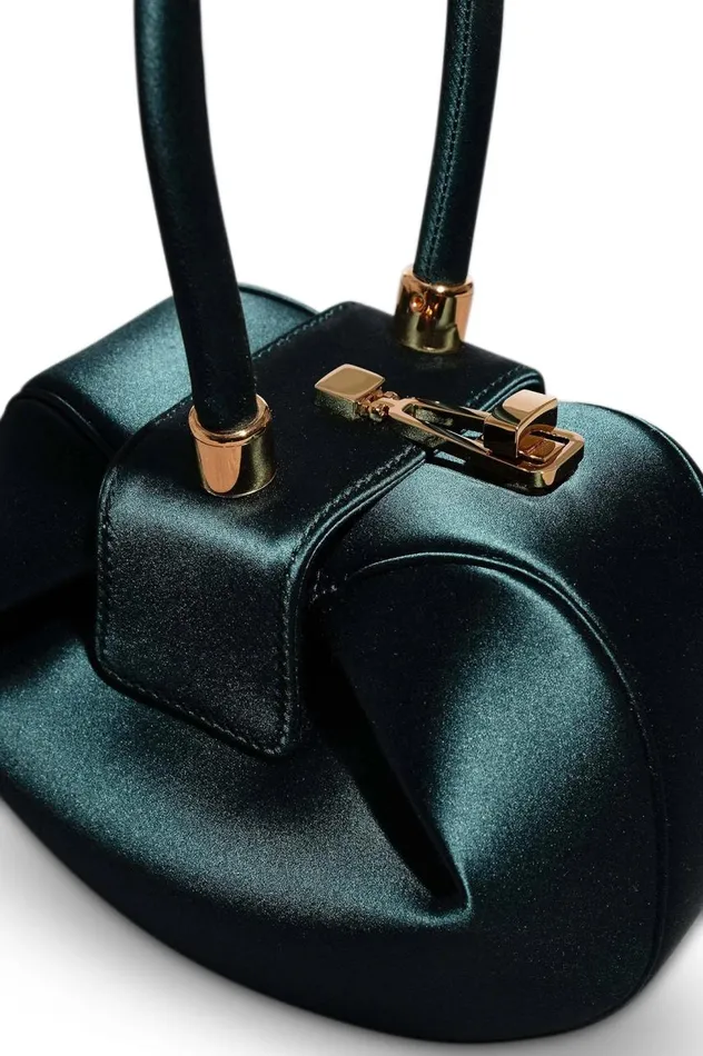 WomenMen Top Handles Gabriela Hearst Demi Bag In Emerald Satin
