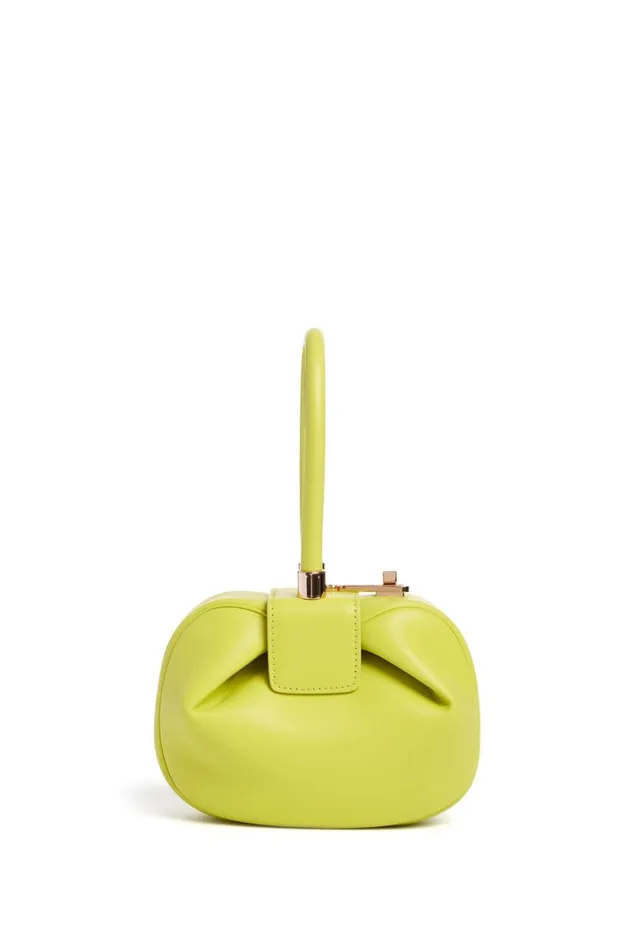 WomenMen Top Handles Gabriela Hearst Demi Bag In Lime Adamite Nappa Leather