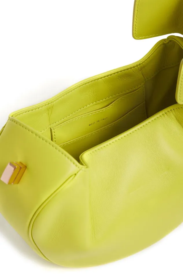 WomenMen Top Handles Gabriela Hearst Demi Bag In Lime Adamite Nappa Leather