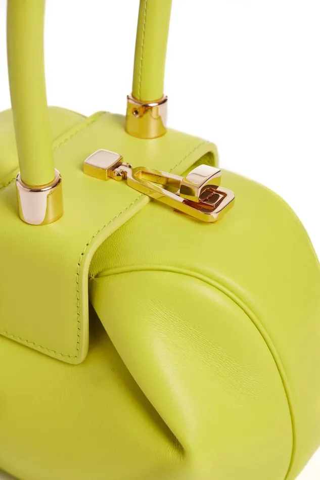 WomenMen Top Handles Gabriela Hearst Demi Bag In Lime Adamite Nappa Leather