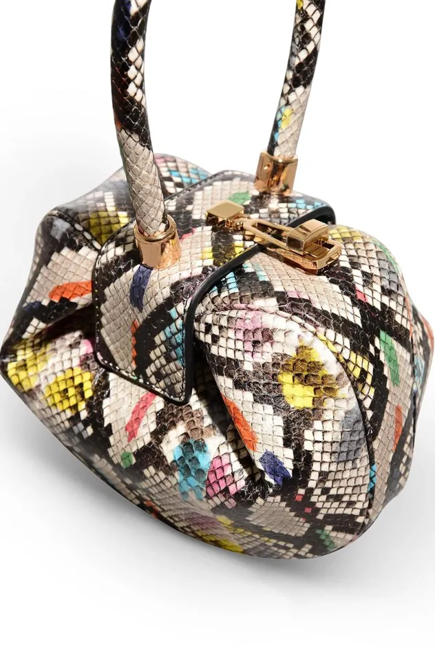 WomenMen Top Handles Gabriela Hearst Demi Bag In Multi Snakeskin