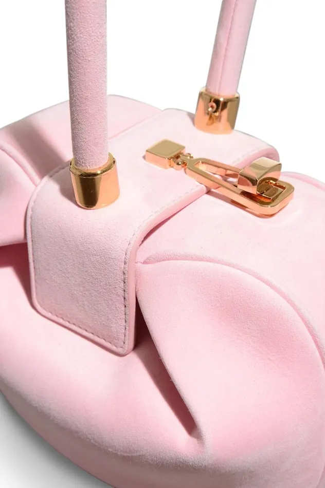 WomenMen Top Handles Gabriela Hearst Demi Bag In Pink Suede
