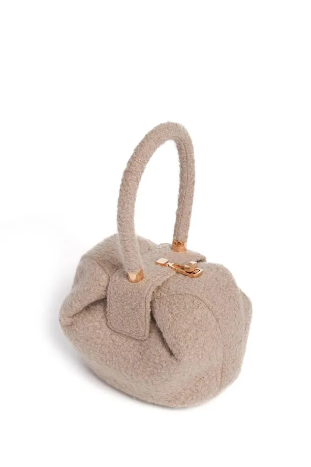 WomenMen Top Handles Gabriela Hearst Nina Bag In Camel Cashmere Boucle