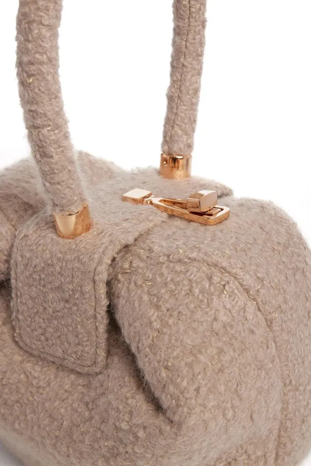 WomenMen Top Handles Gabriela Hearst Nina Bag In Camel Cashmere Boucle