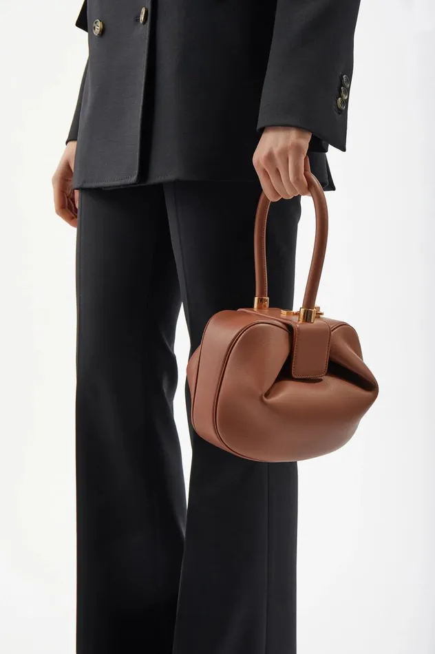 WomenMen Top Handles Gabriela Hearst Nina Bag In Charcoal Snakeskin