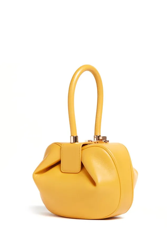 WomenMen Top Handles Gabriela Hearst Nina Bag In Yellow Nappa Leather