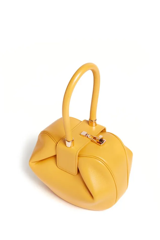 WomenMen Top Handles Gabriela Hearst Nina Bag In Yellow Nappa Leather