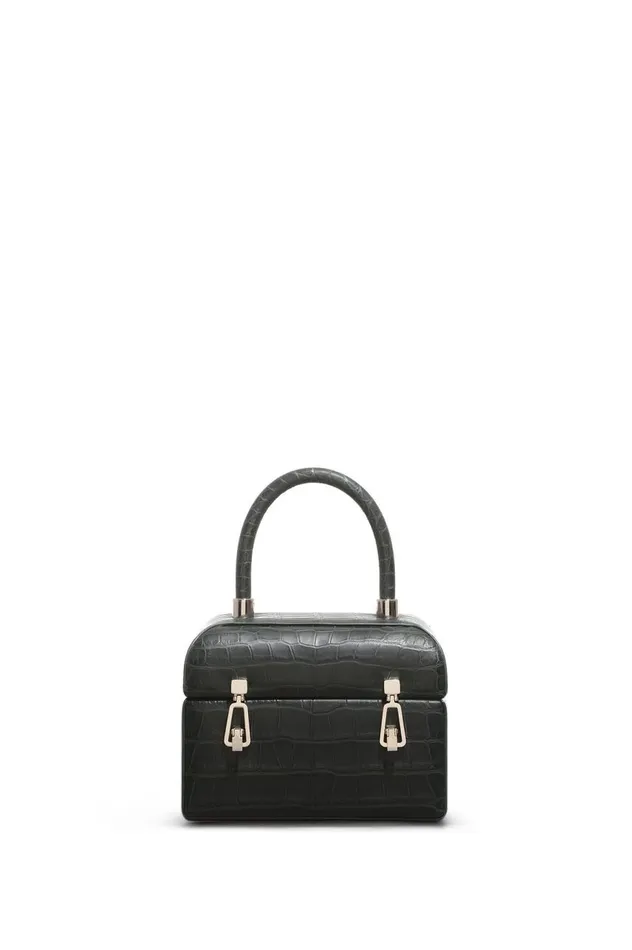 WomenMen Top Handles Gabriela Hearst Patsy Bag In Green Crocodile Leather