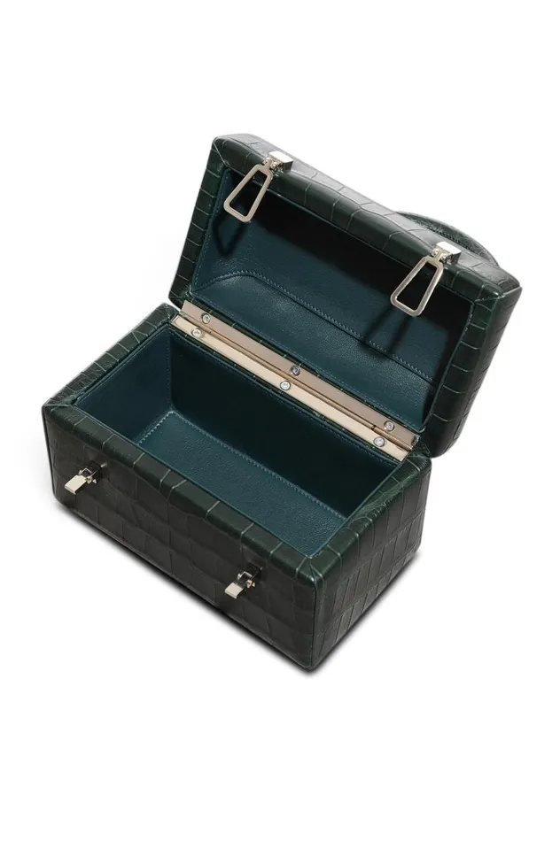 WomenMen Top Handles Gabriela Hearst Patsy Bag In Green Crocodile Leather