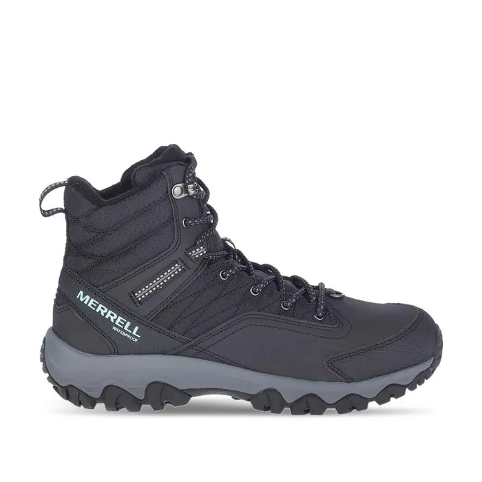 Women Merrell Boots Thermo Akita Mid Waterproof Black