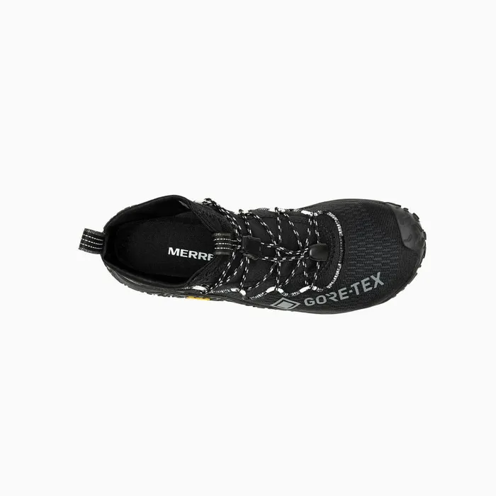 Women Merrell Shoes Trail Glove 7 GORETEX Black