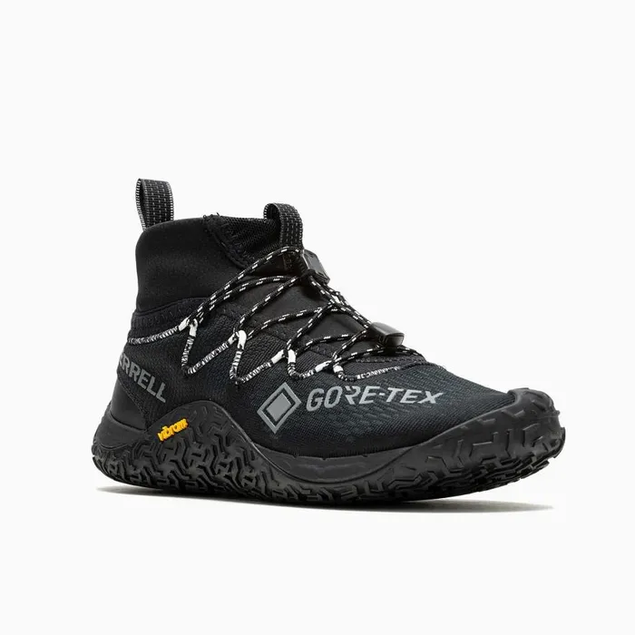 Women Merrell Shoes Trail Glove 7 GORETEX Black