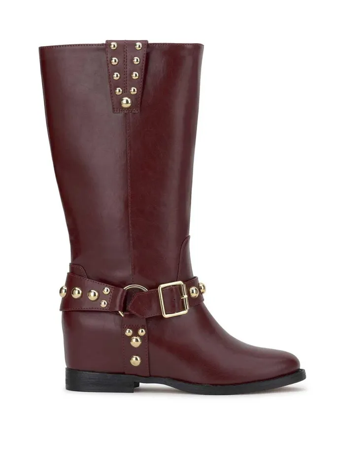 Women Milley Moto Boot In Dark Cherry Jessica Simpson Boots and Booties