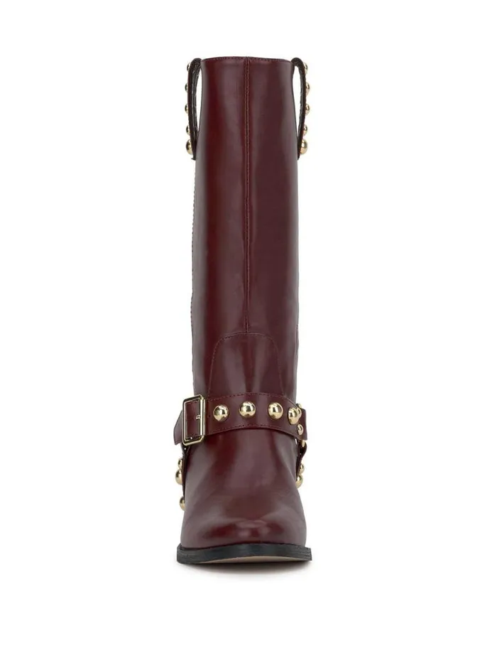 Women Milley Moto Boot In Dark Cherry Jessica Simpson Boots and Booties