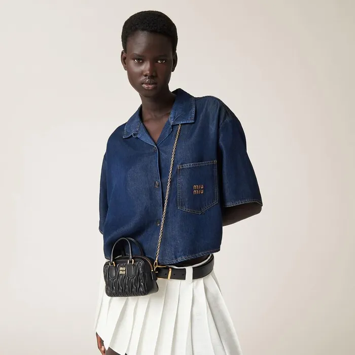 Women Mini Bags Miu Miu Arcadie Matelass Nappa Leather Minibag Black Women Mini Bags Miu Miu Arcadie Matelass Nappa Leather Minibag Black