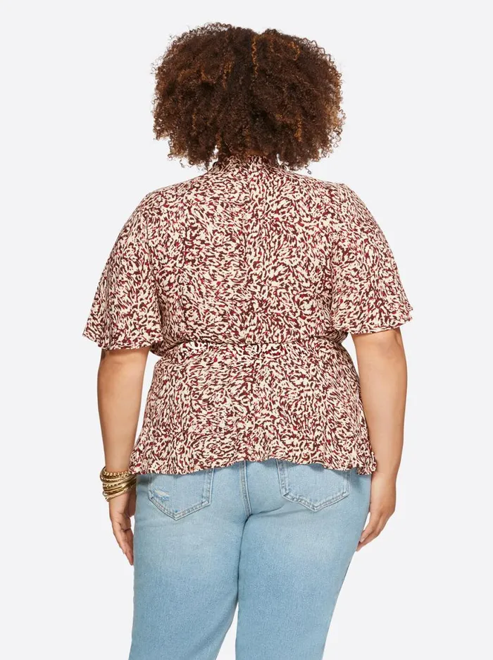 Women Misha Top In Camo Leopard Jessica Simpson Tops and Tees