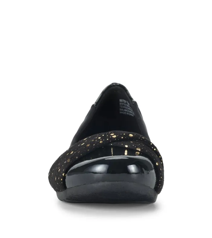 Women Mitsy Casual Flat Black Patent Baretraps Flats and Loafers