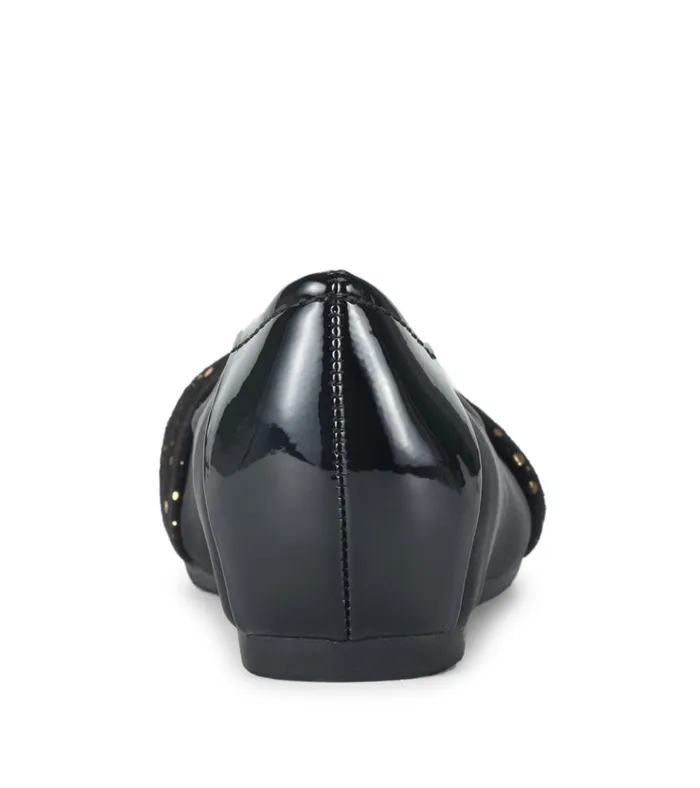 Women Mitsy Casual Flat Black Patent Baretraps Flats and Loafers