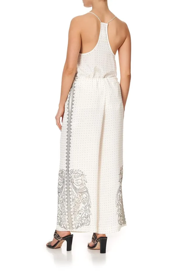 Women Modest Clothing Camilla Lounge Trouser With Tie Waist Luxe Cream