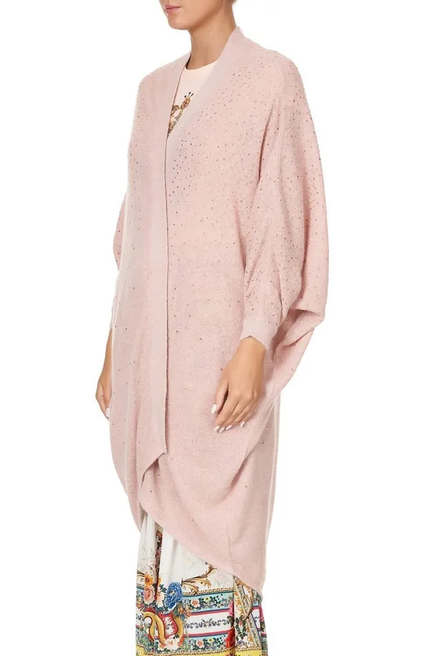 Women Modest Clothing Camilla Soft Knit Poncho With Crystals Party In The Palace