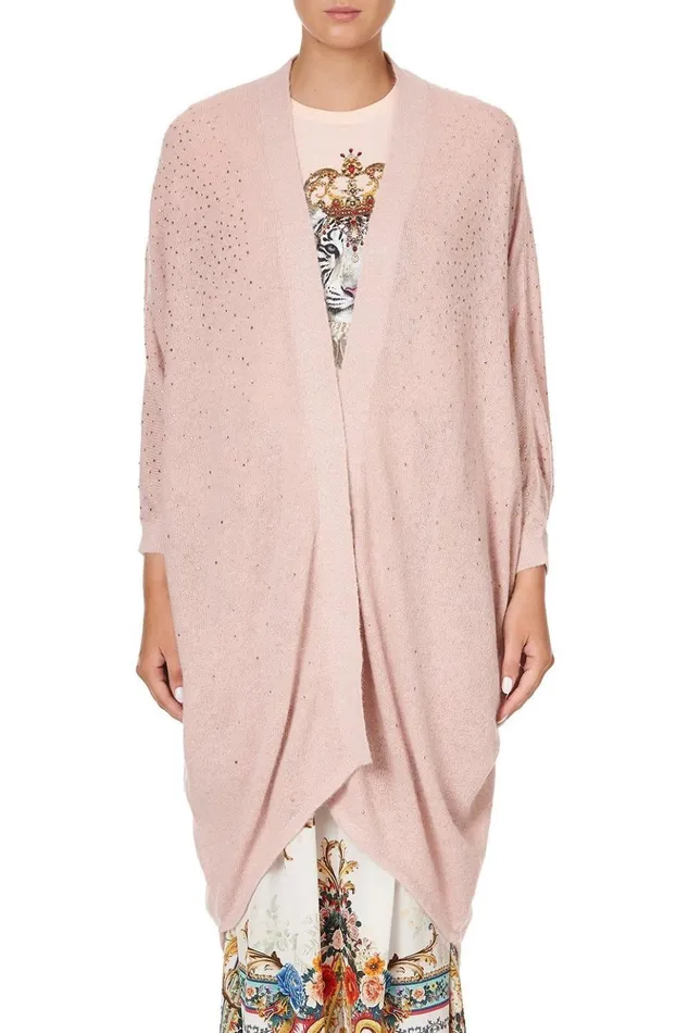 Women Modest Clothing Camilla Soft Knit Poncho With Crystals Party In The Palace