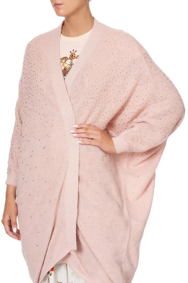 Women Modest Clothing Camilla Soft Knit Poncho With Crystals Party In The Palace