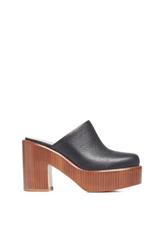 Women Mules Gabriela Hearst Anactoria Mule In Black Leather