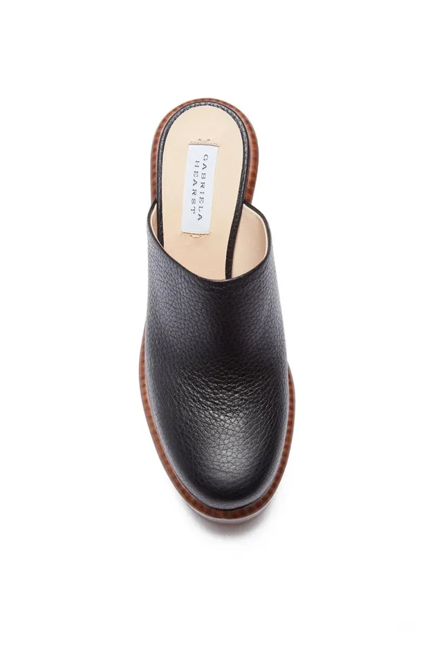 Women Mules Gabriela Hearst Anactoria Mule In Black Leather