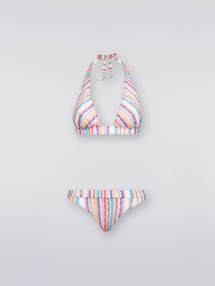 Women MultiStriped Zigzag Bikini Multicoloured Missoni Swimsuits