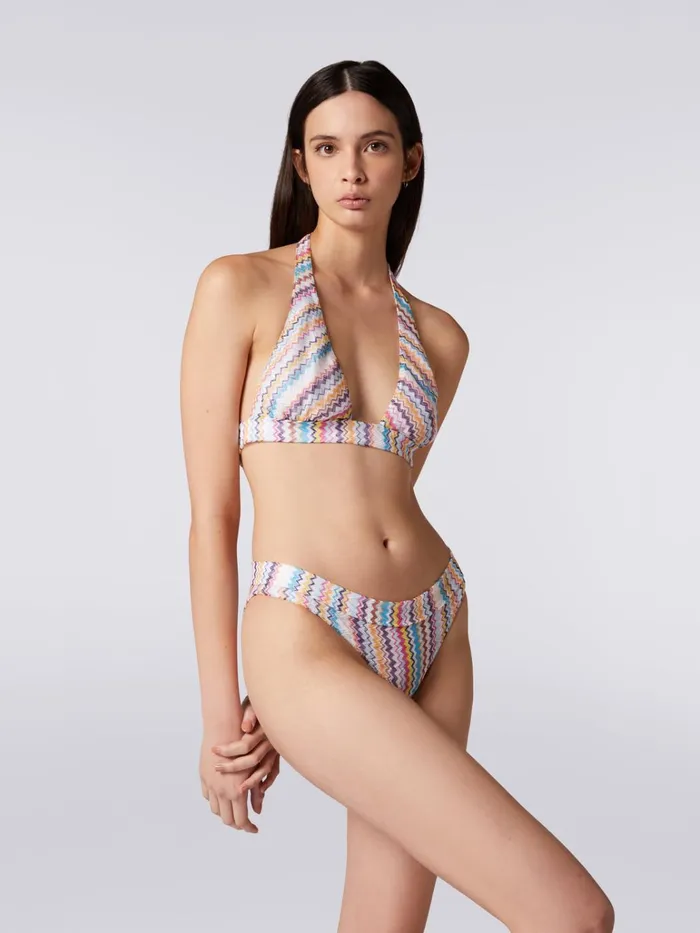 Women MultiStriped Zigzag Bikini Multicoloured Missoni Swimsuits