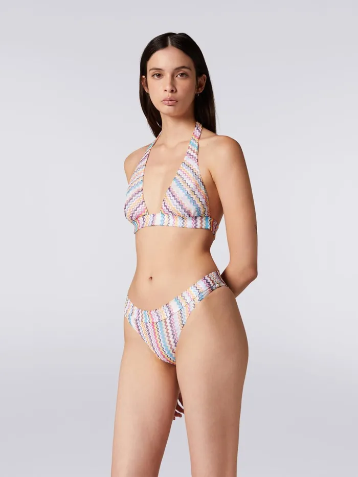 Women MultiStriped Zigzag Bikini Multicoloured Missoni Swimsuits