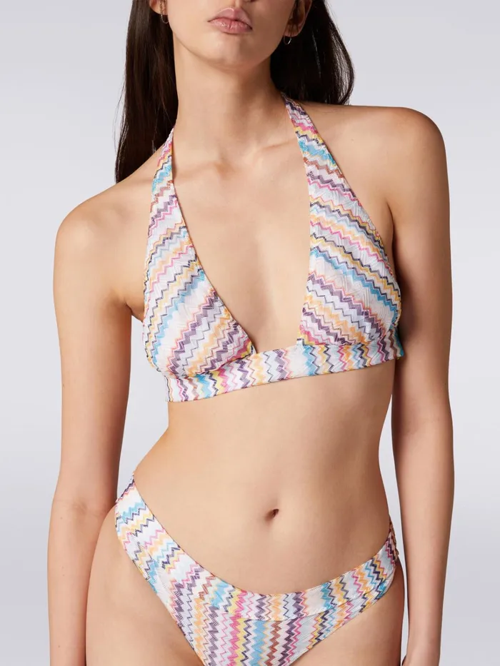 Women MultiStriped Zigzag Bikini Multicoloured Missoni Swimsuits